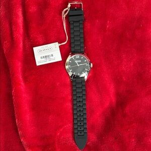 Coach Silver Watch with Black Dial